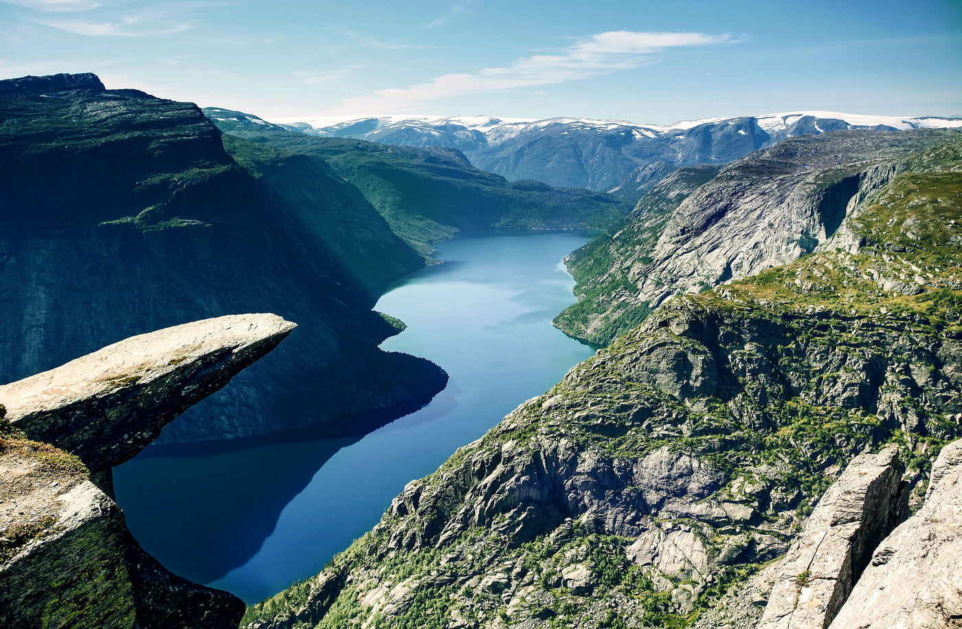 Utsikt fra Trolltunga i Norge 